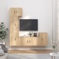 vidaXL 5-tlg. TV-Schrank-Set Sonoma-Eiche Holzwerkstoff vidaXL 5-tlg. TV-Schrank-Set Sonoma-Eiche Holzwerkstoff