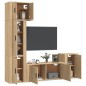 vidaXL 5-tlg. TV-Schrank-Set Sonoma-Eiche Holzwerkstoff vidaXL 5-tlg. TV-Schrank-Set Sonoma-Eiche Holzwerkstoff