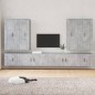 vidaXL 8-tlg. TV-Schrank-Set Betongrau Holzwerkstoff vidaXL 8-tlg. TV-Schrank-Set Betongrau Holzwerkstoff
