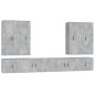 vidaXL 8-tlg. TV-Schrank-Set Betongrau Holzwerkstoff vidaXL 8-tlg. TV-Schrank-Set Betongrau Holzwerkstoff