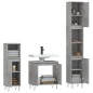 vidaXL 3-tlg. Badmöbel-Set Betongrau Holzwerkstoff vidaXL 3-tlg. Badmöbel-Set Betongrau Holzwerkstoff