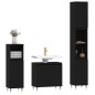vidaXL 3-tlg. Badmöbel-Set Schwarz Holzwerkstoff vidaXL 3-tlg. Badmöbel-Set Schwarz Holzwerkstoff