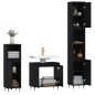 vidaXL 3-tlg. Badmöbel-Set Schwarz Holzwerkstoff vidaXL 3-tlg. Badmöbel-Set Schwarz Holzwerkstoff