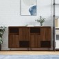 vidaXL Sideboards 2 Stk. Braun Eichen-Optik Holzwerkstoff vidaXL Sideboards 2 Stk. Braun Eichen-Optik Holzwerkstoff