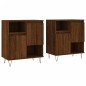 vidaXL Sideboards 2 Stk. Braun Eichen-Optik Holzwerkstoff vidaXL Sideboards 2 Stk. Braun Eichen-Optik Holzwerkstoff