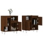 vidaXL Sideboards 2 Stk. Braun Eichen-Optik Holzwerkstoff vidaXL Sideboards 2 Stk. Braun Eichen-Optik Holzwerkstoff