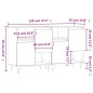 vidaXL Sideboards 2 Stk. Braun Eichen-Optik Holzwerkstoff vidaXL Sideboards 2 Stk. Braun Eichen-Optik Holzwerkstoff