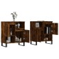 vidaXL Sideboards 2 Stk. Räuchereiche Holzwerkstoff vidaXL Sideboards 2 Stk. Räuchereiche Holzwerkstoff