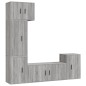 vidaXL 5-tlg. TV-Schrank-Set Grau Sonoma Holzwerkstoff vidaXL 5-tlg. TV-Schrank-Set Grau Sonoma Holzwerkstoff