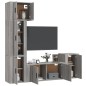 vidaXL 5-tlg. TV-Schrank-Set Grau Sonoma Holzwerkstoff vidaXL 5-tlg. TV-Schrank-Set Grau Sonoma Holzwerkstoff