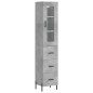 vidaXL Highboard Betongrau 34,5x34x180 cm Holzwerkstoff vidaXL Highboard Betongrau 34,5x34x180 cm Holzwerkstoff