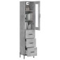 vidaXL Highboard Betongrau 34,5x34x180 cm Holzwerkstoff vidaXL Highboard Betongrau 34,5x34x180 cm Holzwerkstoff