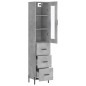vidaXL Highboard Betongrau 34,5x34x180 cm Holzwerkstoff vidaXL Highboard Betongrau 34,5x34x180 cm Holzwerkstoff