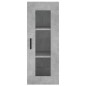 vidaXL Highboard Betongrau 34,5x34x180 cm Holzwerkstoff vidaXL Highboard Betongrau 34,5x34x180 cm Holzwerkstoff