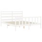 vidaXL Massivholzbett ohne Matratze Weiß 160x200 Kiefernholz vidaXL Massivholzbett ohne Matratze Weiß 160x200 Kiefernholz