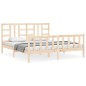 vidaXL Massivholzbett mit Kopfteil 180x200 cm vidaXL Massivholzbett mit Kopfteil 180x200 cm