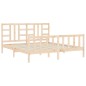 vidaXL Massivholzbett mit Kopfteil 180x200 cm vidaXL Massivholzbett mit Kopfteil 180x200 cm