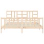 vidaXL Massivholzbett mit Kopfteil 180x200 cm vidaXL Massivholzbett mit Kopfteil 180x200 cm