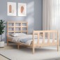 vidaXL Massivholzbett mit Kopfteil 90x200 cm vidaXL Massivholzbett mit Kopfteil 90x200 cm