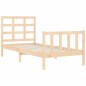 vidaXL Massivholzbett mit Kopfteil 90x200 cm vidaXL Massivholzbett mit Kopfteil 90x200 cm