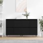 vidaXL Sideboards 2 Stk. Schwarz Holzwerkstoff vidaXL Sideboards 2 Stk. Schwarz Holzwerkstoff
