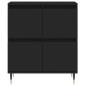vidaXL Sideboards 2 Stk. Schwarz Holzwerkstoff vidaXL Sideboards 2 Stk. Schwarz Holzwerkstoff