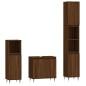 vidaXL 3-tlg. Badmöbel-Set Braun Eichen-Optik Holzwerkstoff vidaXL 3-tlg. Badmöbel-Set Braun Eichen-Optik Holzwerkstoff
