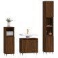 vidaXL 3-tlg. Badmöbel-Set Braun Eichen-Optik Holzwerkstoff vidaXL 3-tlg. Badmöbel-Set Braun Eichen-Optik Holzwerkstoff