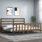 vidaXL Massivholzbett mit Kopfteil Honigbraun 200x200 cm vidaXL Massivholzbett mit Kopfteil Honigbraun 200x200 cm