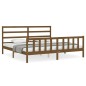 vidaXL Massivholzbett mit Kopfteil Honigbraun 200x200 cm vidaXL Massivholzbett mit Kopfteil Honigbraun 200x200 cm