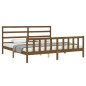 vidaXL Massivholzbett mit Kopfteil Honigbraun 200x200 cm vidaXL Massivholzbett mit Kopfteil Honigbraun 200x200 cm