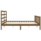 vidaXL Massivholzbett mit Kopfteil Honigbraun 200x200 cm vidaXL Massivholzbett mit Kopfteil Honigbraun 200x200 cm