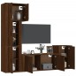 vidaXL 5-tlg. TV-Schrank-Set Braun Eichen-Optik Holzwerkstoff vidaXL 5-tlg. TV-Schrank-Set Braun Eichen-Optik Holzwerkstoff