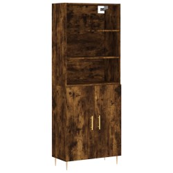 vidaXL Highboard Räuchereiche 69,5x34x180 cm Holzwerkstoff