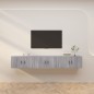 vidaXL TV-Wandschränke 3 Stk. Grau Sonoma 80x34,5x40 cm vidaXL TV-Wandschränke 3 Stk. Grau Sonoma 80x34,5x40 cm