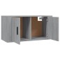 vidaXL TV-Wandschränke 3 Stk. Grau Sonoma 80x34,5x40 cm vidaXL TV-Wandschränke 3 Stk. Grau Sonoma 80x34,5x40 cm
