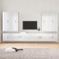 vidaXL 8-tlg. TV-Schrank-Set Hochglanz-Weiß Holzwerkstoff vidaXL 8-tlg. TV-Schrank-Set Hochglanz-Weiß Holzwerkstoff
