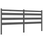 vidaXL Bettgestell mit Kopfteil Grau 180x200 cm Massivholz vidaXL Bettgestell mit Kopfteil Grau 180x200 cm Massivholz