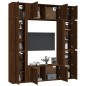 vidaXL 8-tlg. TV-Schrank-Set Braun Eichen-Optik Holzwerkstoff vidaXL 8-tlg. TV-Schrank-Set Braun Eichen-Optik Holzwerkstoff