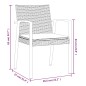 vidaXL 5-tlg. Garten-Essgruppe mit Kissen Poly Rattan und Stahl vidaXL 5-tlg. Garten-Essgruppe mit Kissen Poly Rattan und Stahl