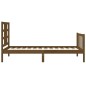 vidaXL Massivholzbett mit Kopfteil Honigbraun 100x200 cm vidaXL Massivholzbett mit Kopfteil Honigbraun 100x200 cm