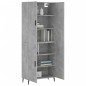 Highboard Betongrau 69,5x34x180 cm Holzwerkstoff Highboard Betongrau 69,5x34x180 cm Holzwerkstoff