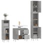 vidaXL 3-tlg. Badmöbel-Set Betongrau Holzwerkstoff vidaXL 3-tlg. Badmöbel-Set Betongrau Holzwerkstoff