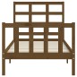 vidaXL Bettrahmen mit Kopfteil Honigbraun 90x190 cm Massivholz vidaXL Bettrahmen mit Kopfteil Honigbraun 90x190 cm Massivholz