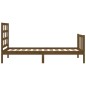 vidaXL Bettrahmen mit Kopfteil Honigbraun 90x190 cm Massivholz vidaXL Bettrahmen mit Kopfteil Honigbraun 90x190 cm Massivholz
