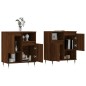 vidaXL Sideboards 2 Stk. Braun Eichen-Optik Holzwerkstoff vidaXL Sideboards 2 Stk. Braun Eichen-Optik Holzwerkstoff