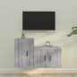 vidaXL 2-tlg. TV-Schrank-Set Grau Sonoma Holzwerkstoff vidaXL 2-tlg. TV-Schrank-Set Grau Sonoma Holzwerkstoff
