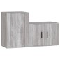 vidaXL 2-tlg. TV-Schrank-Set Grau Sonoma Holzwerkstoff vidaXL 2-tlg. TV-Schrank-Set Grau Sonoma Holzwerkstoff