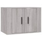 vidaXL 2-tlg. TV-Schrank-Set Grau Sonoma Holzwerkstoff vidaXL 2-tlg. TV-Schrank-Set Grau Sonoma Holzwerkstoff