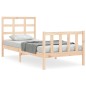 vidaXL Bettgestell mit Kopfteil 90x190 cm Massivholz vidaXL Bettgestell mit Kopfteil 90x190 cm Massivholz